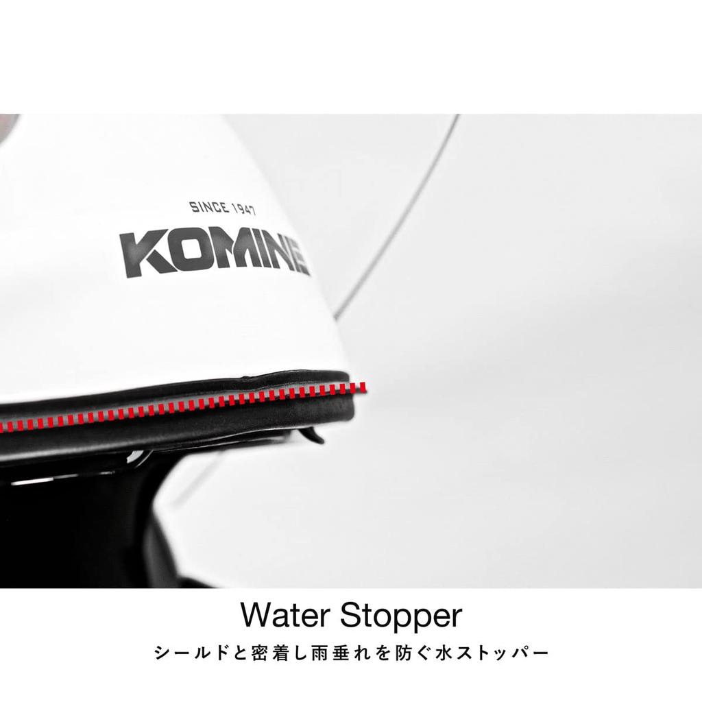 KOMINE Motorcycle FL System Helmet Matte Black L UV Protection Shield High Strength ABS Shell Inner Visor Full Face Magnetic Buckle HK-171