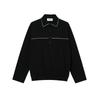 Moseu Western Pullover Lined Polo Shirt_Black