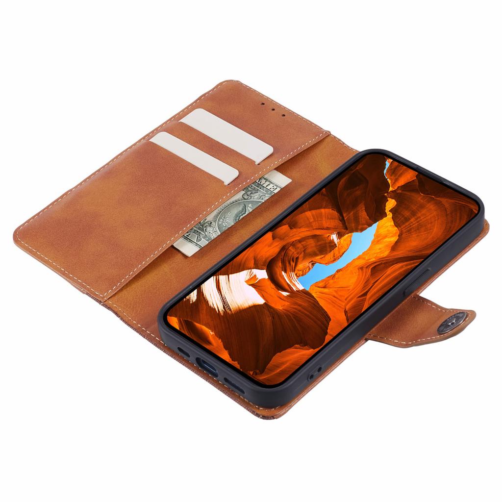For Xiaomi 14T Pro Case Splicing Texture Leather Phone Cover Viewing Stand