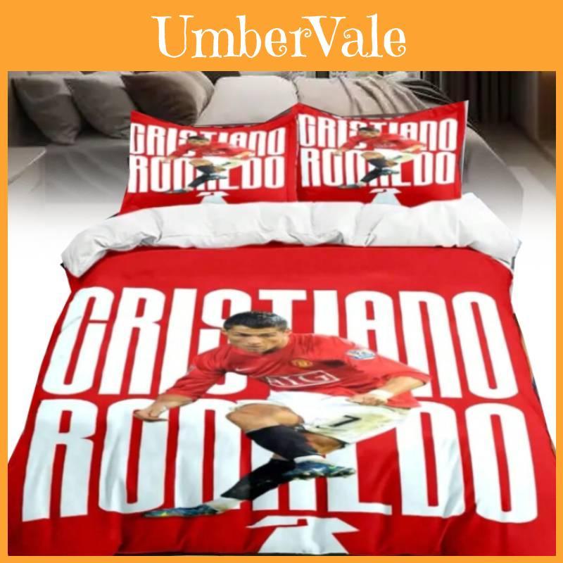 Cristiano Ronaldo Bedding Set With Active Print For Teenagers And Kids Bedroom Decor