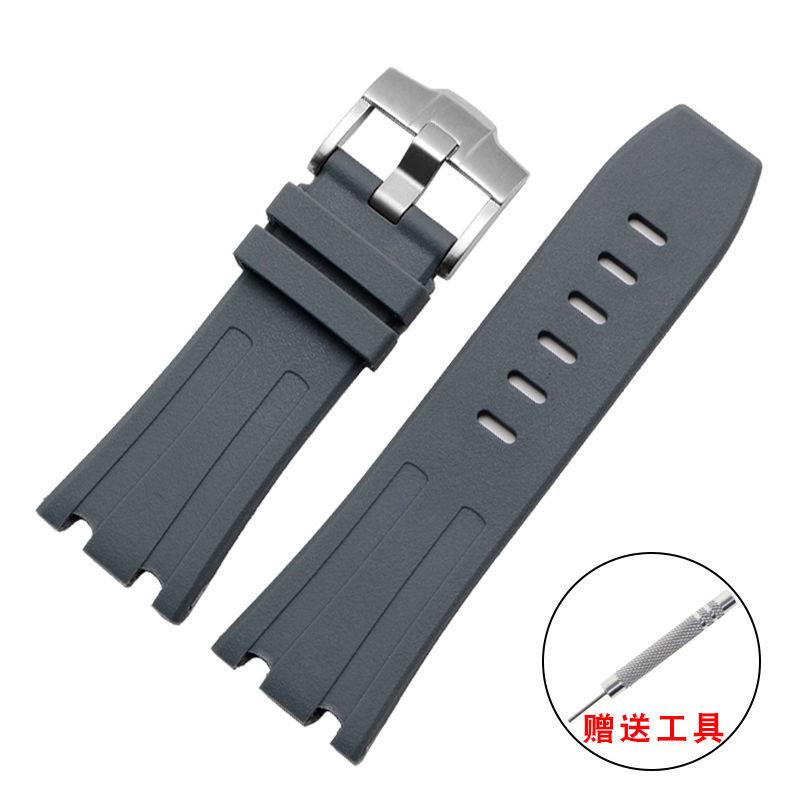 Watchband for AP Audemars and Piguet Rubber Silicone  Watch Strap Royal Oak Offshore 26400 Waterproof Sweat-Proof Strap 28mm