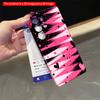 2DFlat Samsung phone case Pink Black Heart Brushstroke Phone Case Applicable to Galaxy S22 S23 S24 S25ULTRA S26 A12 A13 A14 A15 A16  A34 A35 A54 A55