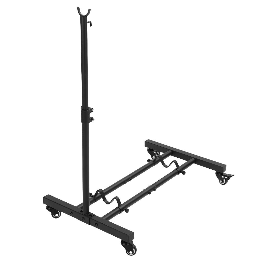 Portable Bike Rack with Iron Wheel, Adjustable Support for Multiple Bike Sizes, High Toughness Low C