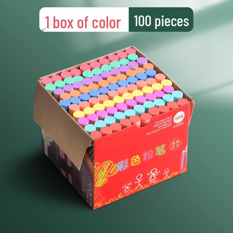 Dust-Free Safe Colored Chalk for Blackboard and Bulletin Board Painting