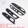 Car Inner Door Armrest Window Switch Control Panel Cover Trim For Mitsubishi ASX 2014 -  Carbon Fiber Accessories Interior