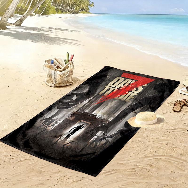 7 Days to Die Beach Towel, Large Soft Quick Dry Towel for Beach Camping Swimming