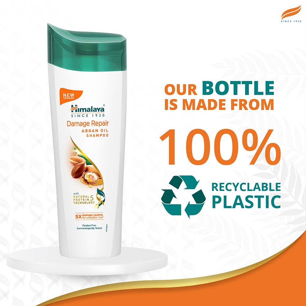 Himalaya Damage Repair Argan Oil Shampoo 340ml For Frizz Control Split End Protection Smooth Nourished Hair For All Hair Types
