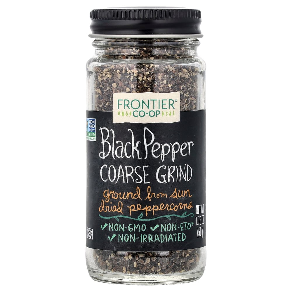iHerb Frontier Natural Products Finely Ground Black Pepper, 50g (1.76oz)