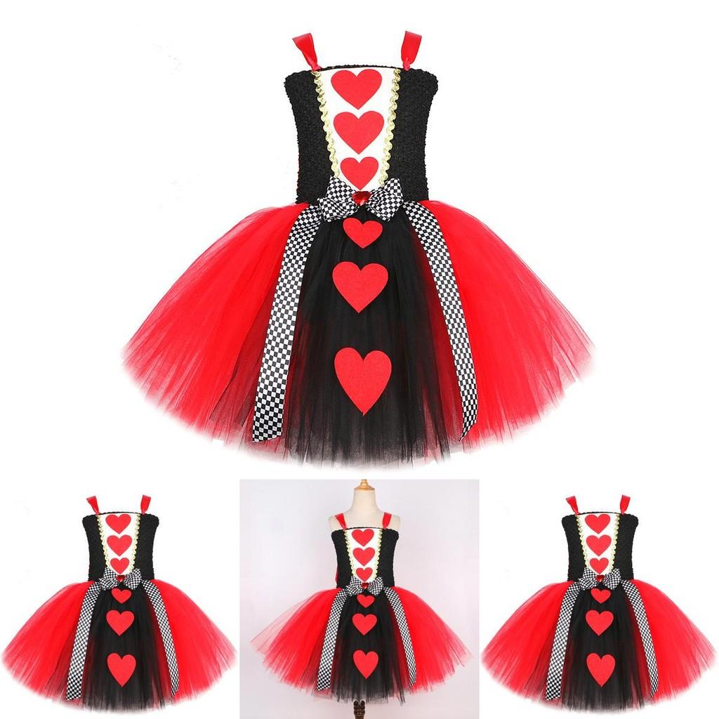 Lolitafairy Princess Dress For Girls Alice In Wonderland Queen Of Hearts Roleplay Costume