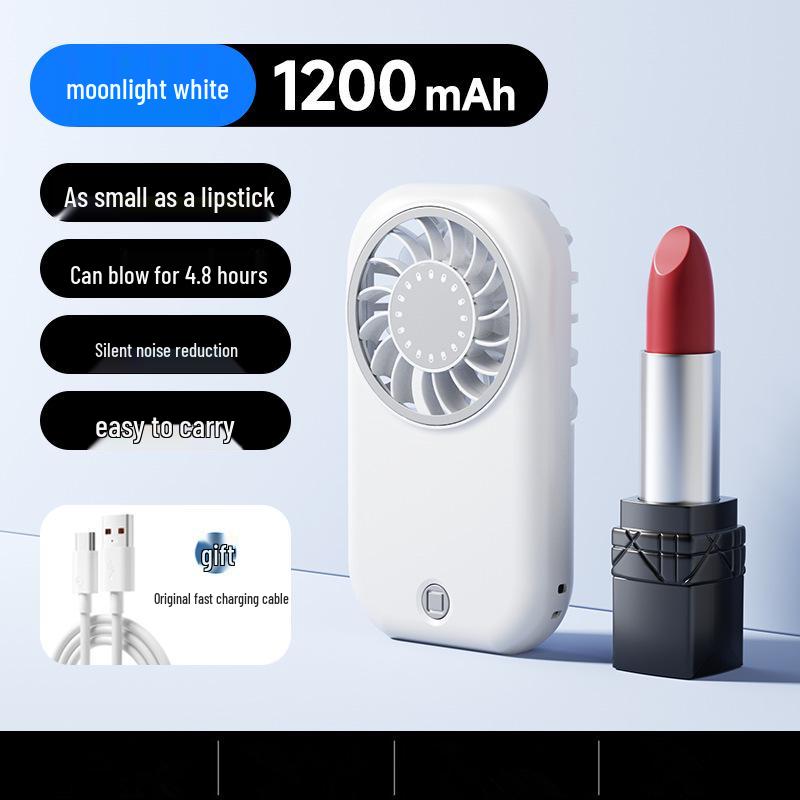 New Mini USB Rechargeable Silent Handheld Fan - High-Speed, All-in-One Electric Fan