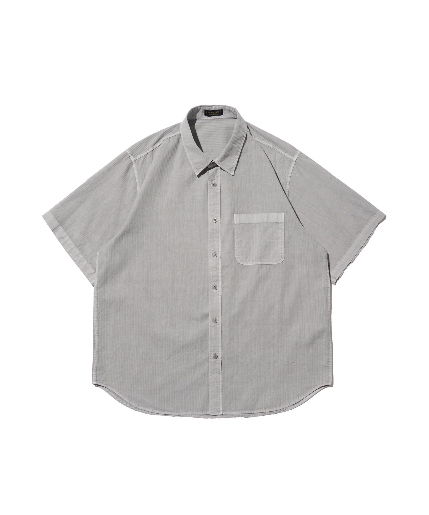 Analog Mood Pigment Short Sleeve Shirt (Gray) Free