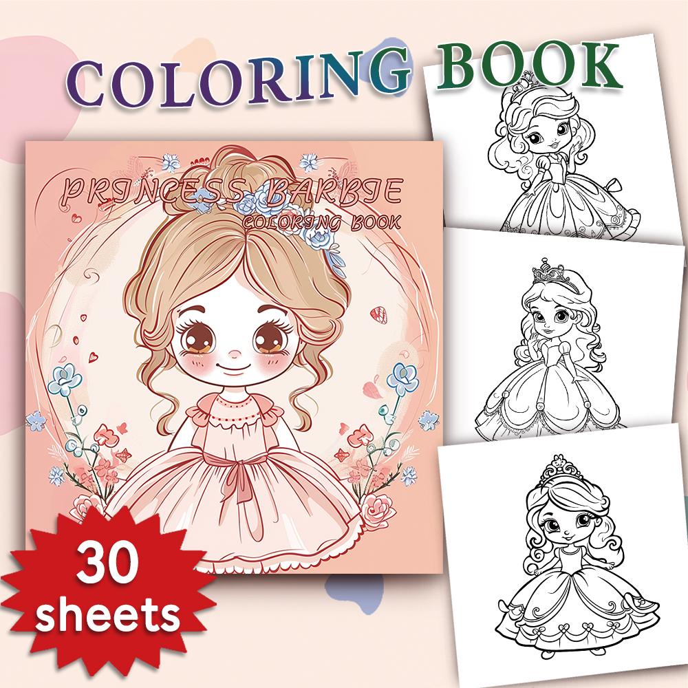 1pc, Teen Girls Coloring Book - Teen Coloring Book - 30 Sheets, 8.3x 8.3in, For Adult Stress Relief, Christmas, Halloween Gifts