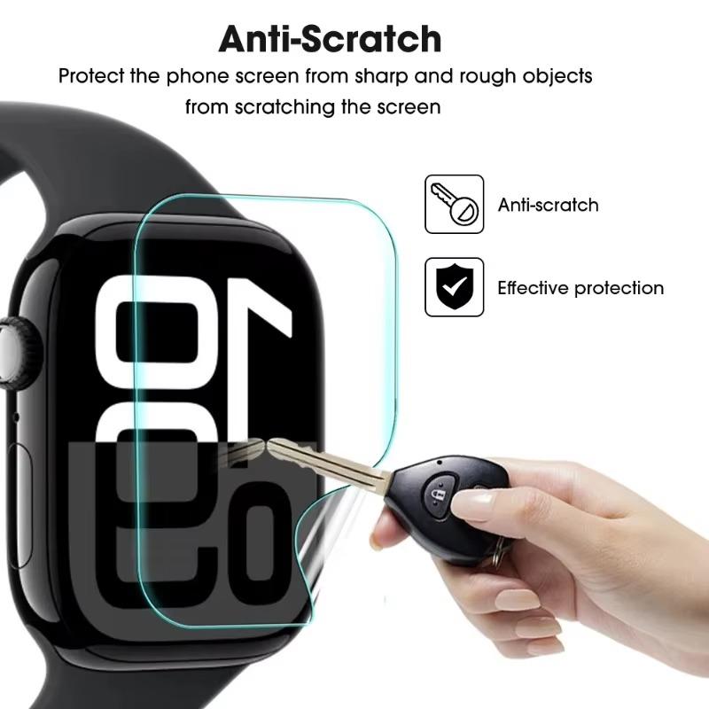 For Apple Watch Series 10 9 Hydrogel Film Soft HD Screen Protector for IWatch S10 42mm 46mm S9 41mm 45mm Smartwatch Accessories