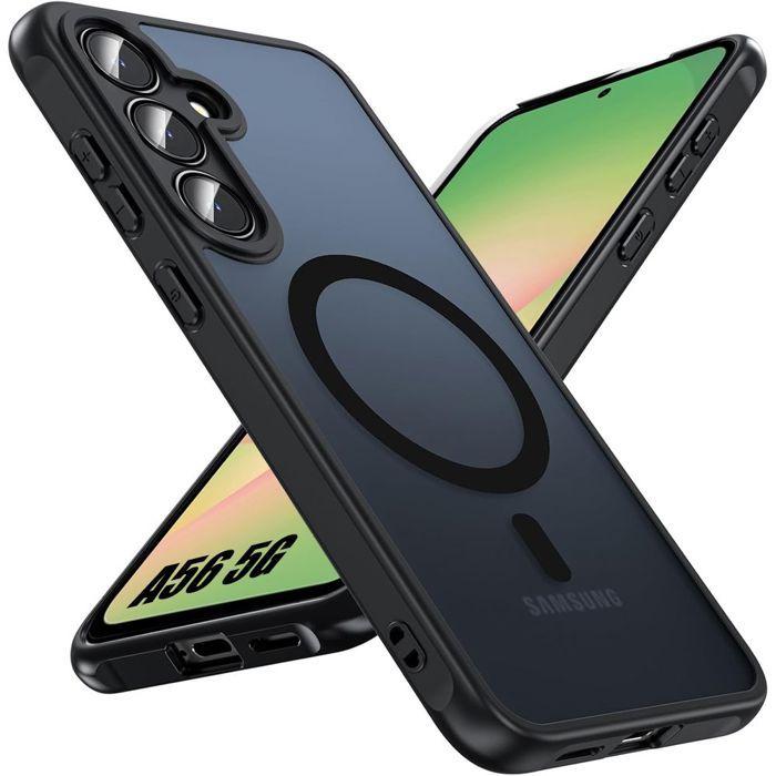 Coque de protection - BOOLING - Samsung Galaxy A56 5G - Noir - Protection caméra intégrée - Antichoc