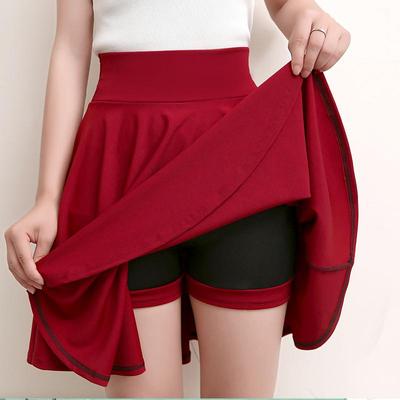 Artı Boyutu Kadın Yüksek Bel Katı Mini Kalem Etek Kalça Ince Seksi Kısa Etek