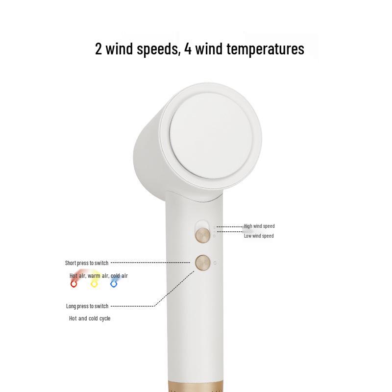 High-Speed Ion Hair Dryer: Blue Light, Hot/Cold, Constant Temperature, Quick Drying.