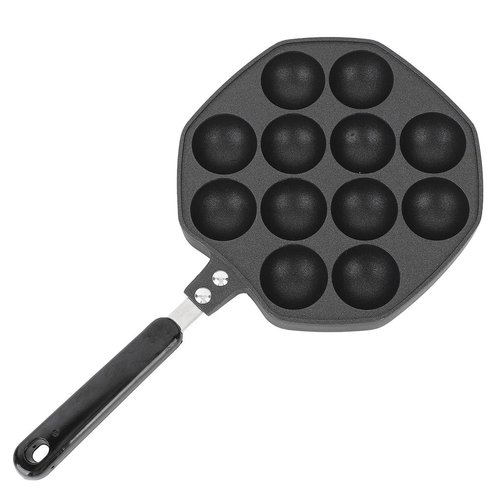 Takoyaki Pan 12 Molds Takoyaki Maker Skillet Aluminum Alloy Nonstick Grill Pan Cooking Plate for Octopus Balls Pancake