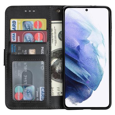 For Samsung Galaxy S25 Case Anti-Scratch Zipper Wallet Leather Phone Cover