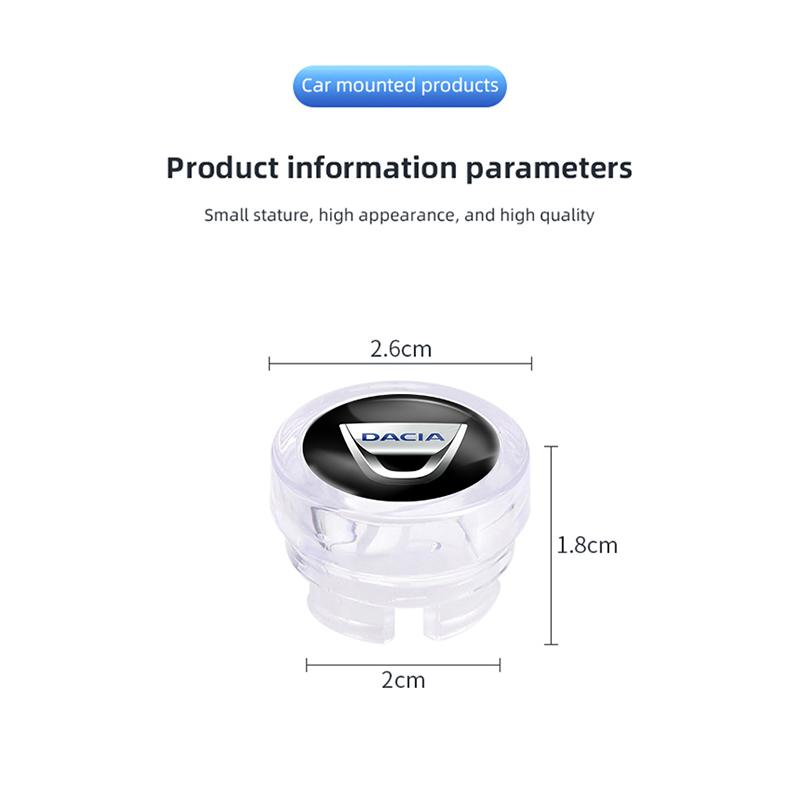 Car Cigarette Lighter Cover DustProof Decoration Cap For Dacia Duster Logan Spring Sandero Stepway Dokker Lodgy Jogger MCV
