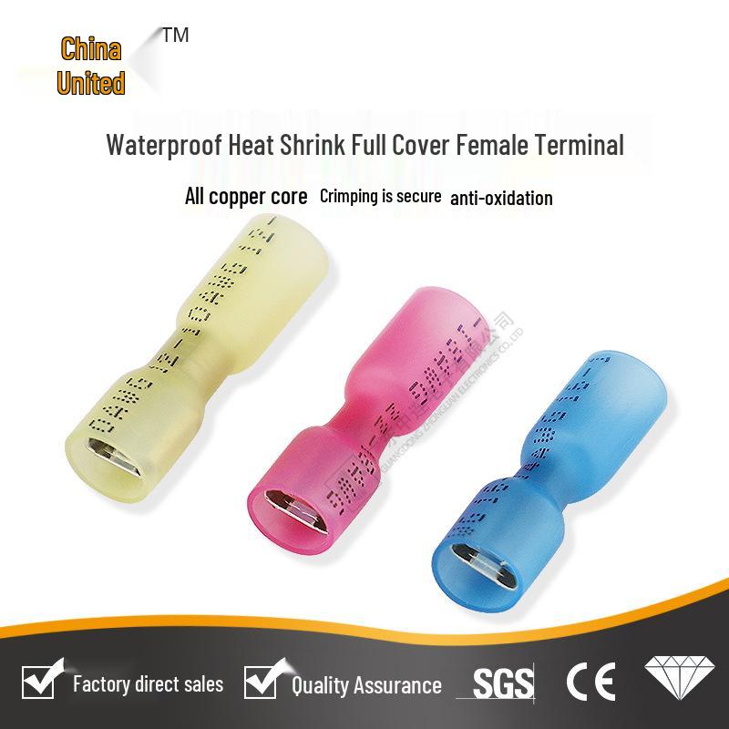 Waterproof Heat Shrink Insulated Splice: Male & Female Wire Terminal Connector