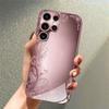 Flowers Pink Rose Gold Exquisite PhoneCase Glass PhoneCase for Samsung Galaxy S26 S25 S24 S23 S22 FE,Ultra,Plus Dropresistant