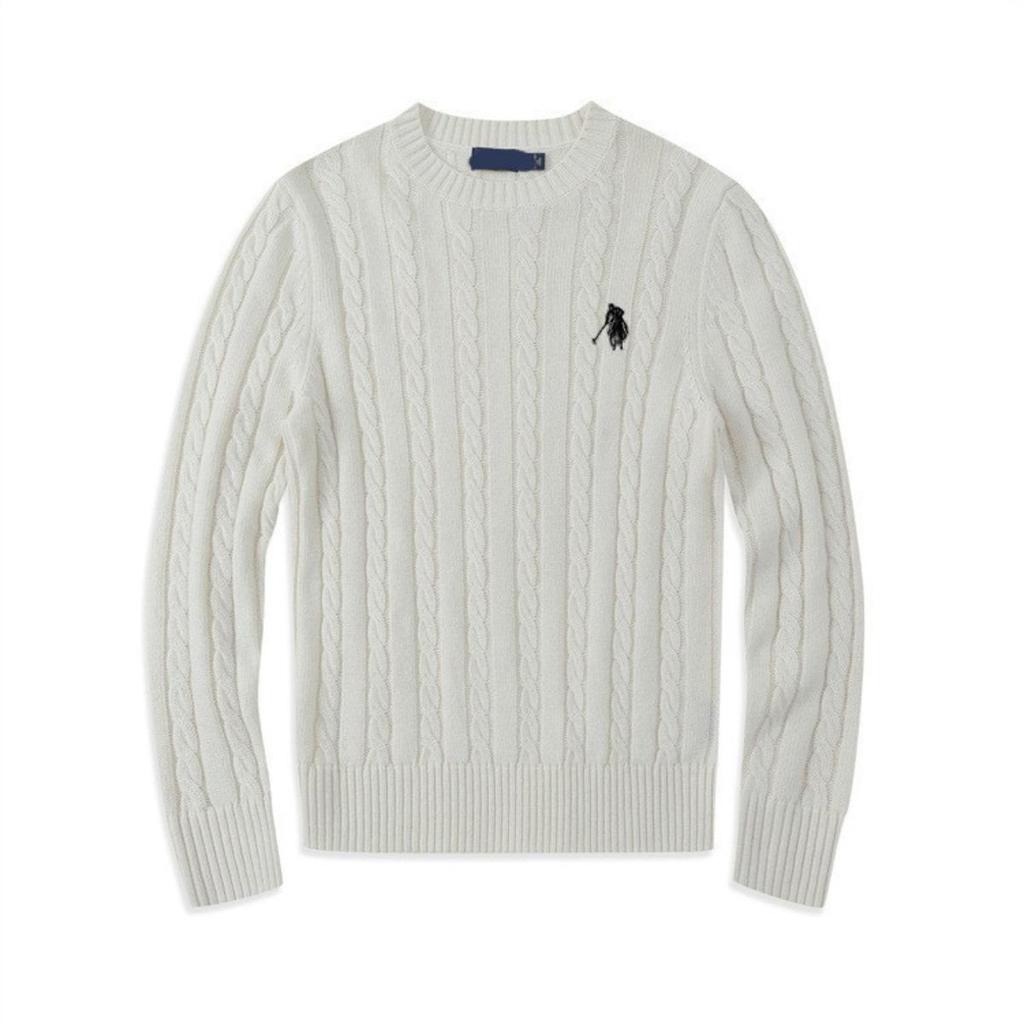 RogueWave Autumn and Winter Comfortable High-end Fashion Brand Embroidery Business Casual Versatile Warm Long Sleeved Top