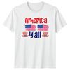 America Yall Fourth Of July Patriotism Unisexs TShirt Unisexs Graphic Tee