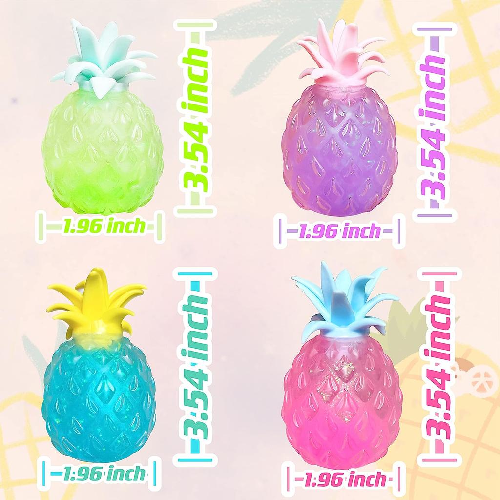 Decompression Pineapple Squeeze Toys Sensory Stress Relief Stretch Sensory Balls Anxiety Relief Fidget For Adhd Autism Gift