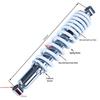 ATV Off-road Motorcycle Shock Absorbers: 380mm Front, 370mm Rear