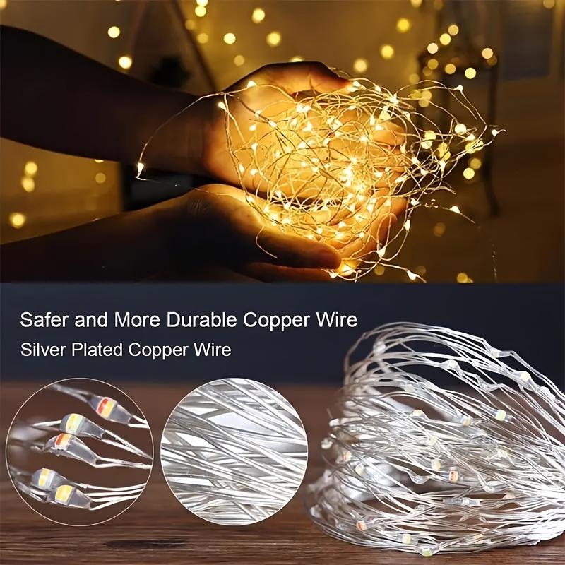 String Lights for Bedroom, Party, Wedding, Christmas Halloween Decoration, 50/100LED
