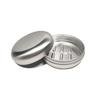 60/80ML Round Hollow Out with Holes Aluminum Tin Container Metal Empty Can Soap Storage Reusable Cosmetic Pot Jar Screw Top Lid