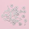 20Pcs Silvery Lock And Key Charms Pendants For Jewelry Making Diy Necklace Bracelet Key Chain Accessories Valentine'S Day Gift