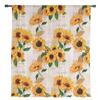 Sunflower Old Newspaper Background Sheer Curtains for Living Room Decoration Window Curtain Kitchen Tulle Voile Organza Drapes