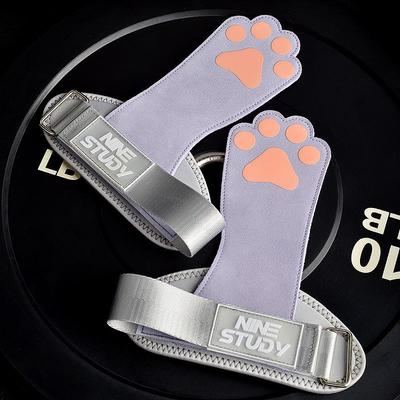Damen Leder Deadlift & Klimmzug Griffband Handschuhe