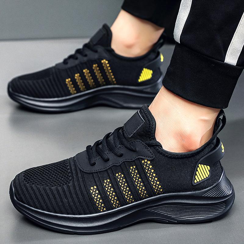 Men's Running Shoes Breathable Man Sports Sneakers Lace Up Comfort Casual Walking Shoes Athletic Training Footwear