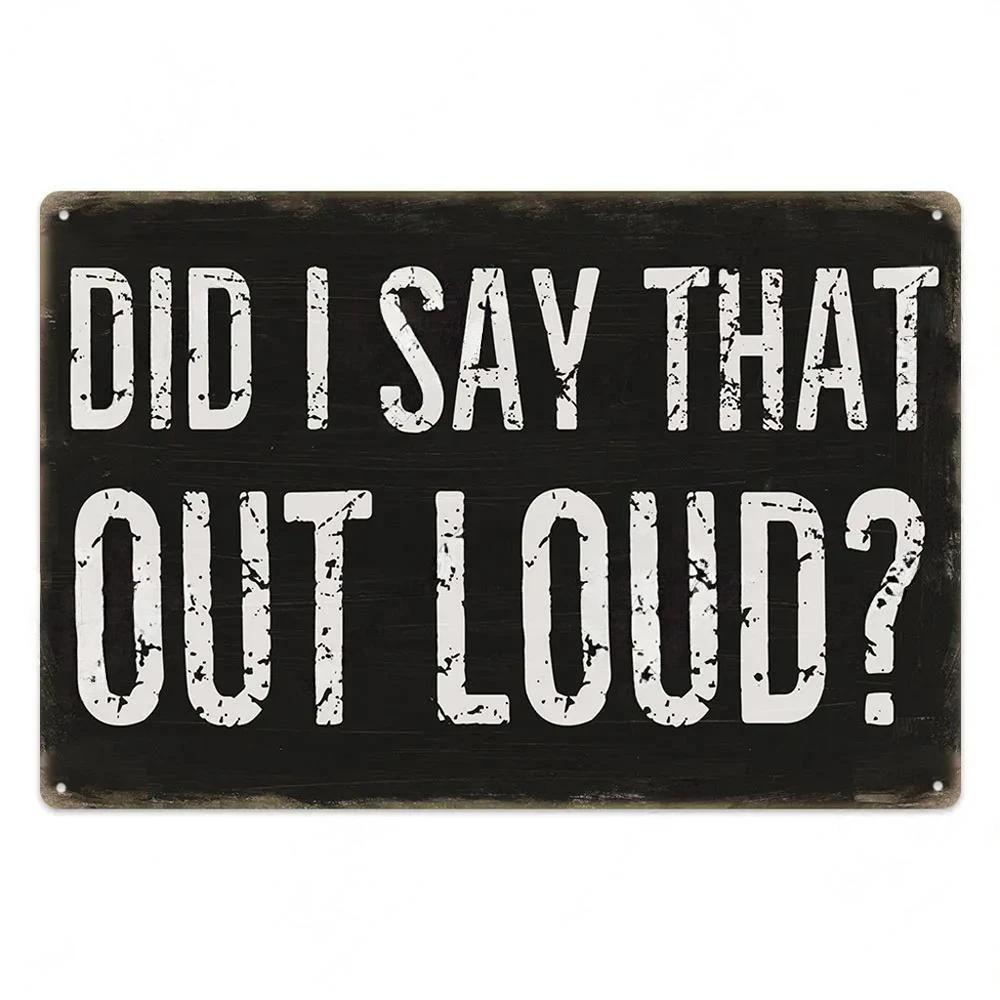 Sentence Vintage Plaque Metal Tin Signs Posters Decor Retro Wall Art Room Decoration for Home Family Bar Club