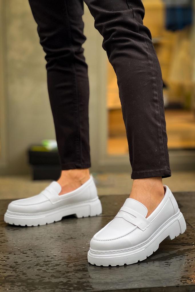 Chekich H New Collection CH2417 Men Shoe White Black Brown Tan