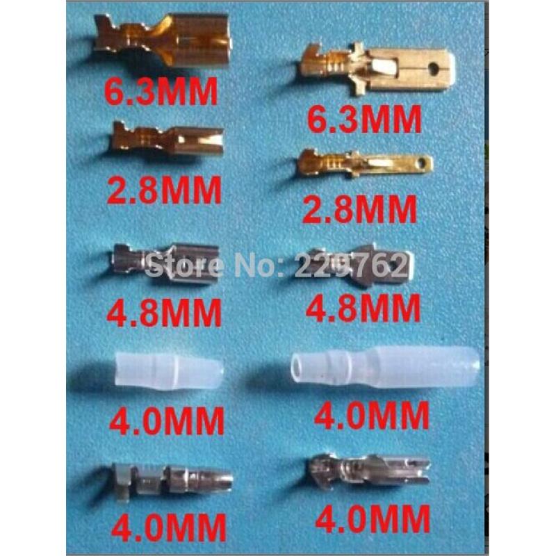 150Pcs 10 Kind Female Male Car Spade Connector Copper Splice Crimp Wire Terminal