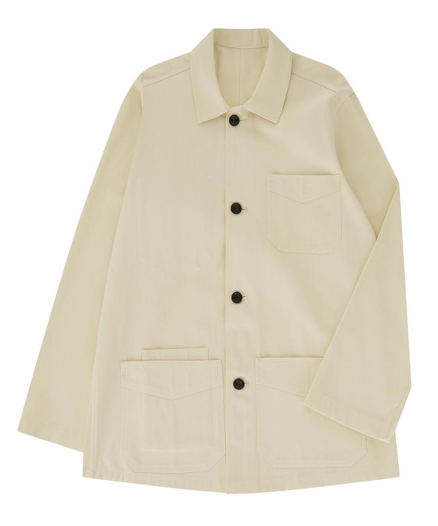 Bellief Comfort Cotton Chore Jacket (Ecru)