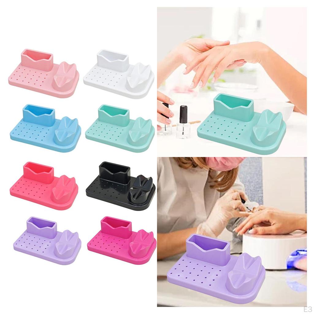 Nagelkunst Polieren Schleifen Organizer 20 Löcher Fräserhalter Maniküre Werkzeugkoffer Große Kapazität