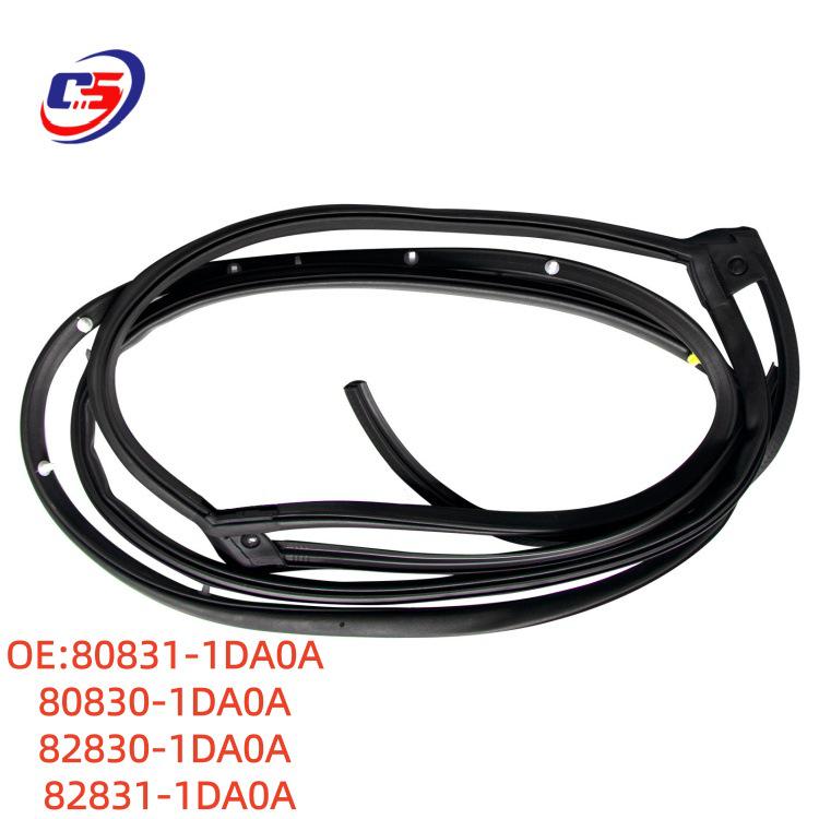 Front Door Sealing Strip 80830/80831-1DA0A for 08-13 Nissan X-TRAIL.
