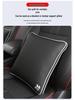 Genuine Leather Car Interior Set: Headrest & Lumbar Support Cushion