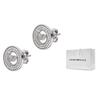 Roda Gigante Moda Anel Redondo Logo de Águia Brincos de Zircônia Brincos Femininos Prata EG3587040