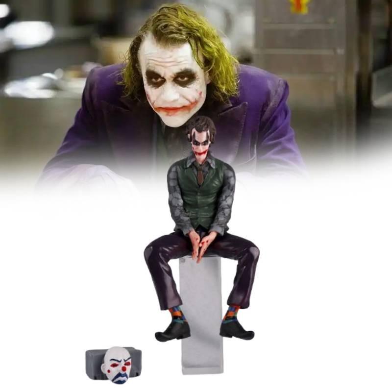 Stunning Suicide Squad Joker Figure Sitting Pose Pvc Desktop Display Model For Collectors