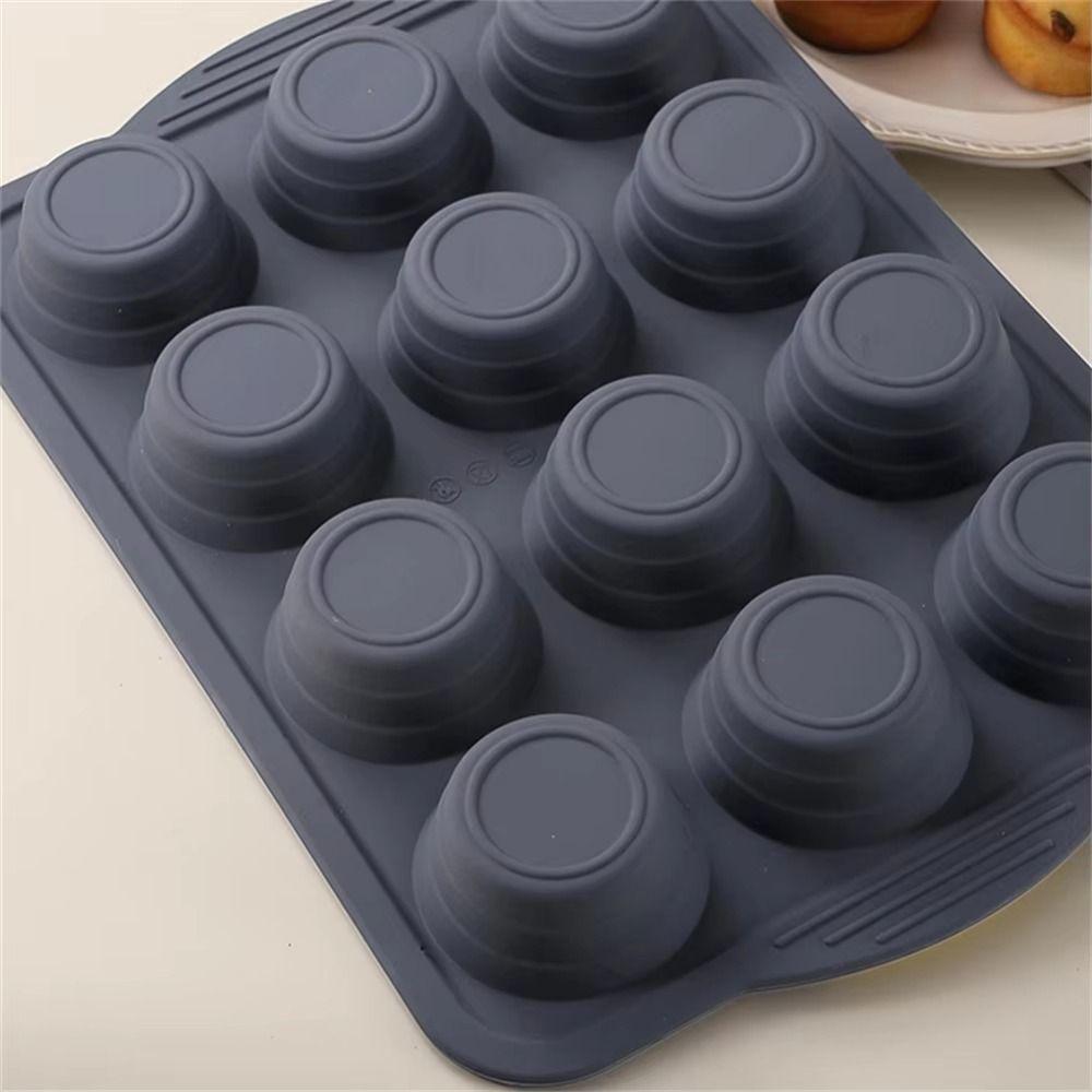 Silicone Silicone Cake Mold Reusable Mini Baking Molds Silicone Muffin Tray Homemade Bread