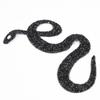 SnakE Shaped Rhinestones Trim Ribbon Mesh Wrap Roll   Clothing Accessories Applique (Silver)