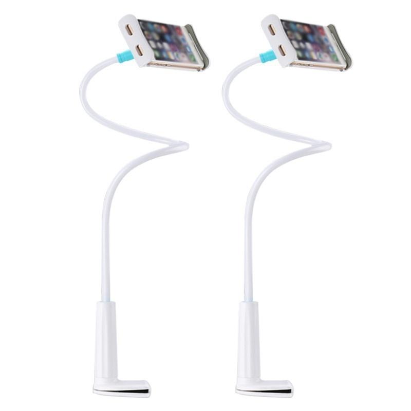 Tablet Long Arm Stand Car Desktop Bed Clamp Holder For iPad iPhone Mini Tablet