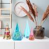 Ring Cone Resin Silicone Molds DIY Rings Holder Pyramid Epoxy Casting Candle Mold Jewelry Display Stand Wedding Decor