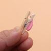 Mini 50PCS/Lot Papers Heart Shape Home Handicrafts Clothes Pegs Photo Clip Clothespins Wood Clips
