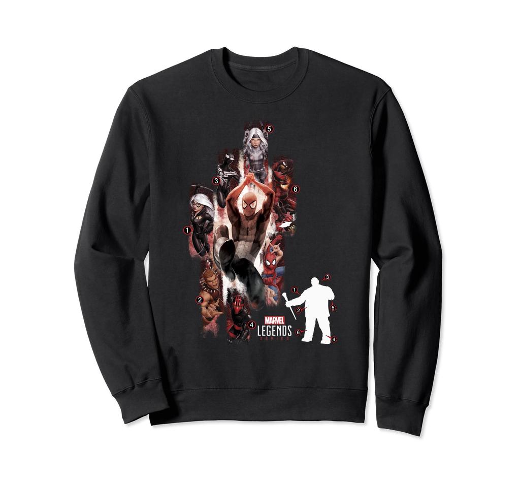 Marvel Legends Series Spider-Man Build Kingpin Character Sweatshirt